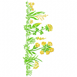 Flowers And Tree Embroidery Design 9